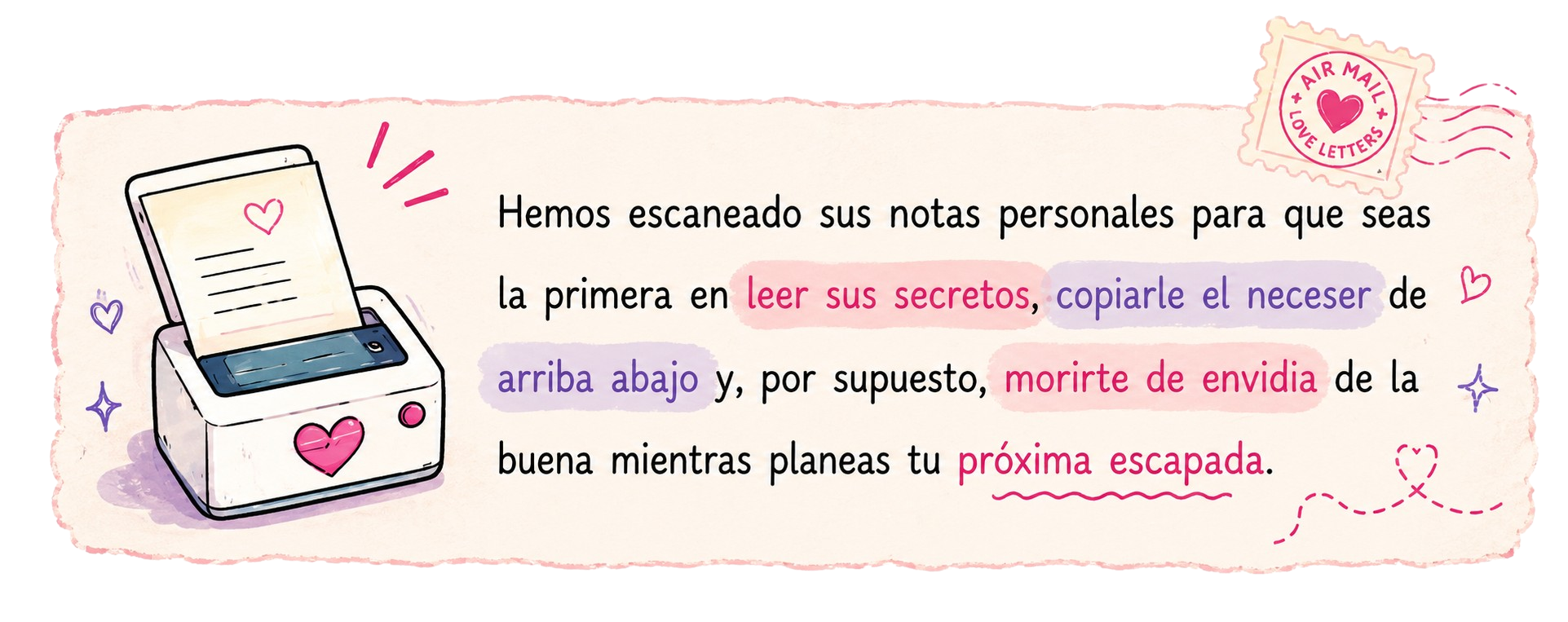 Escaneando notas personales
